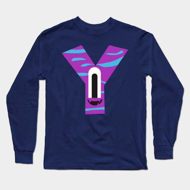 Y Letter Long Sleeve T-Shirt by Mako Design 